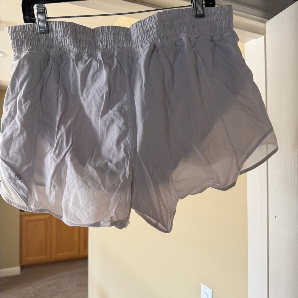 lululemon athletica white Athletic Running Shorts